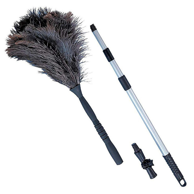 Perie de praf cu mâner telescopic, 129-189 cm