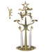 Candelabru metalic cu carusel pentru lumânări conice, 28 cm