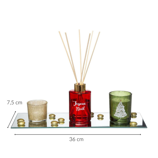 Set parfum, 2 lumânări si difuzor
