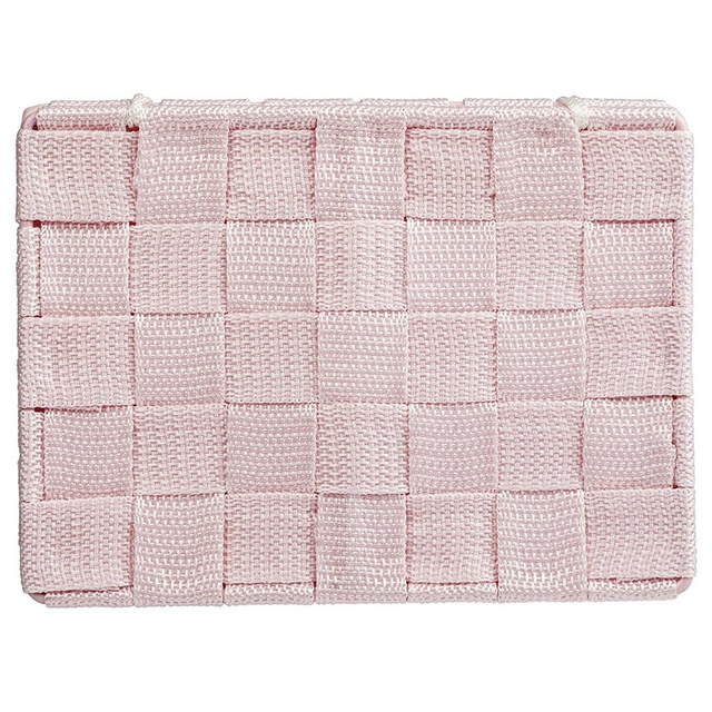 Organizer cu capac ADRIA, recipient pentru baie, WENKO, roz