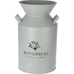 Recipient decorativ, din metal, Ø 23 x 37 cm, verde