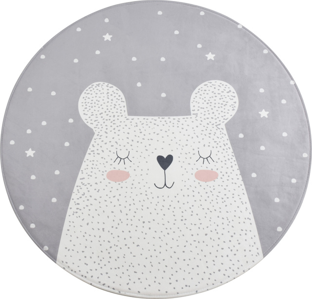 Covor copii Ursul alb, rotund, Ø 100 cm