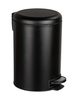 Coș de gunoi cu pedala LEMAN, Easy-Close, Negru mat, 12 L, WENKO