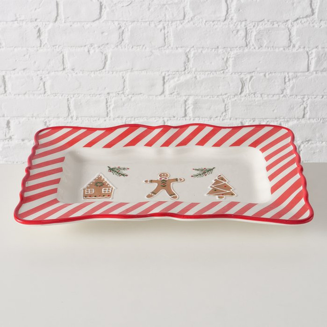 Vas ceramic în culori festive, 39 x 25 cm