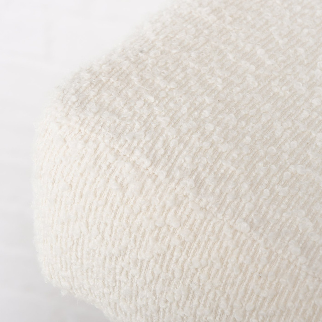 Taburet LIDAL cu tapițerie de pluș, înălțime 45 cm