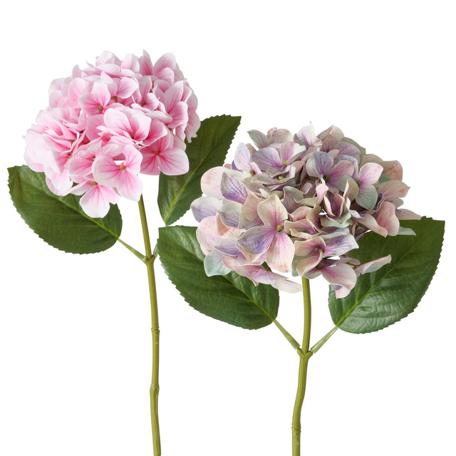 Hortensie artificială pe tulpină, 46 cm