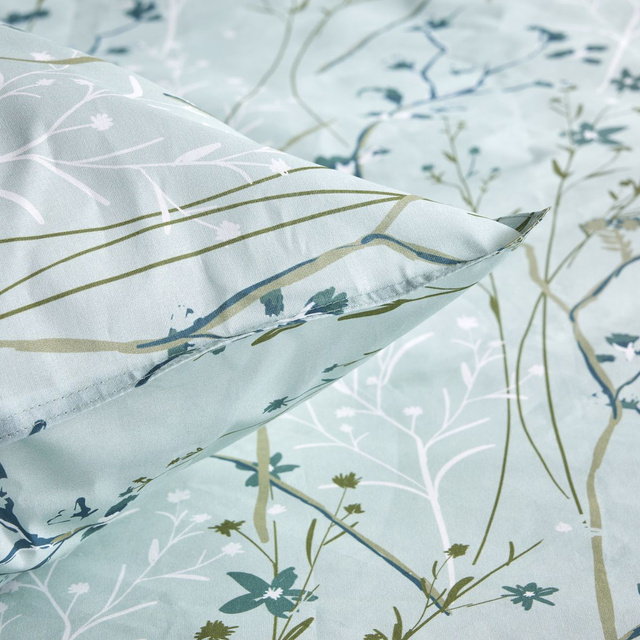 Lenjerie de pat din bumbac, pilota si 2 perne, 220 x 240 cm, LILES