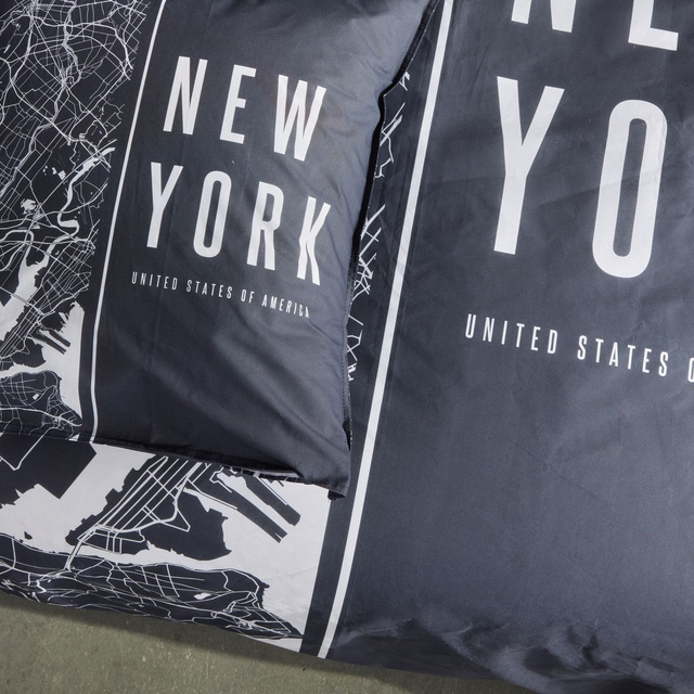 Lenjerie de pat din bumbac, 220 x 240 cm, 2 perne, JAVA