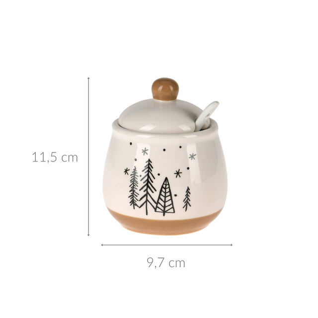 Tăviță cu motiv de brăduți, 11 cm