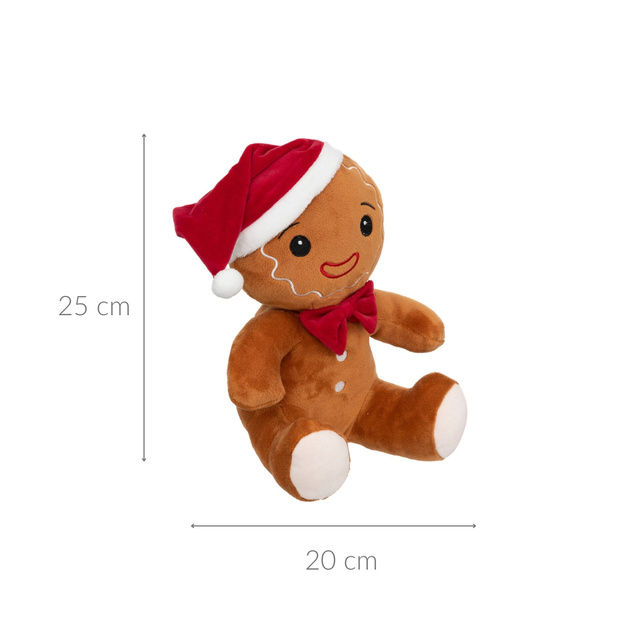 Plus de Craciun cu motiv de turta dulce, 25 cm