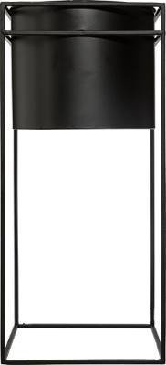 Set suport pentru flori modern din metal, 2 bucăți, negru