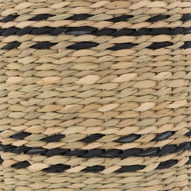 Set ghivece de flori din paie tesute, 2 buc.