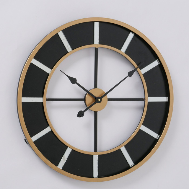 Ceas in stil loft Colorado, 60 cm, negru