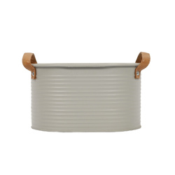 Cutie pentru sticle compartimentata, manere din piele, pentru 6 sticle