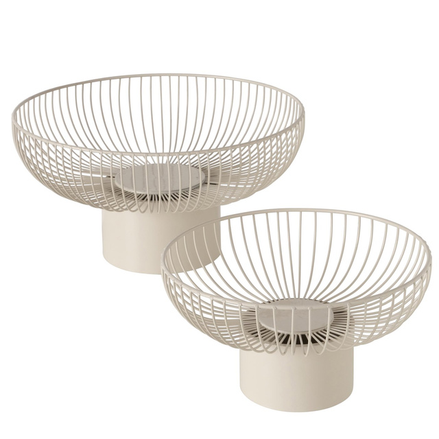 Tăvi metalice pentru fructe CINDY, 2 buc. Ø 30-39 cm