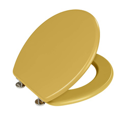 Capacul de toaletă Prima, MDF, WENKO, muștar.