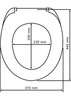 Capac de toaleta Bilbao WENKO, Fix-Clip, material Duroplast