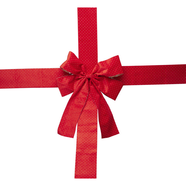 Decorațiune de Crăciun pentru ușă, fundă, 33 x 42 cm