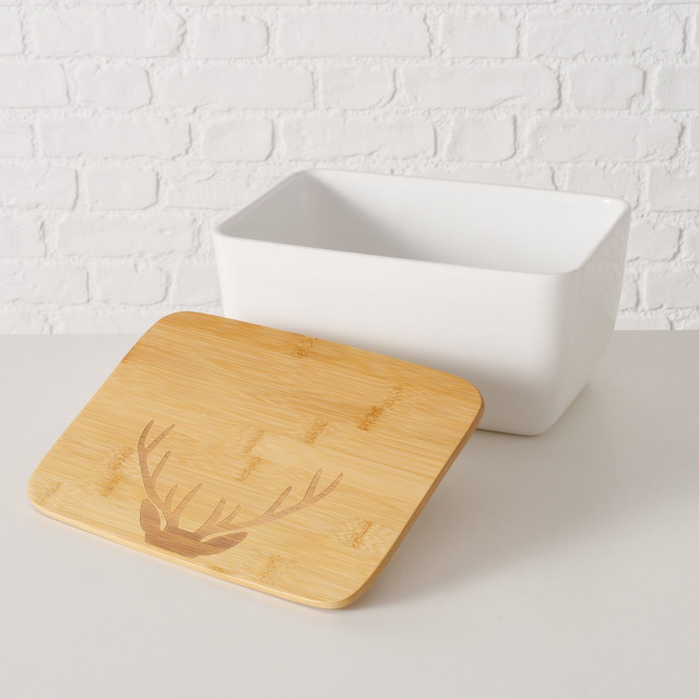 Cutie de paine ASPEN cu capac din bambus, 31 x 22 x 16 cm