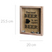 Cutie pentru capace de bere, 20 x 25,5 cm, din lemn