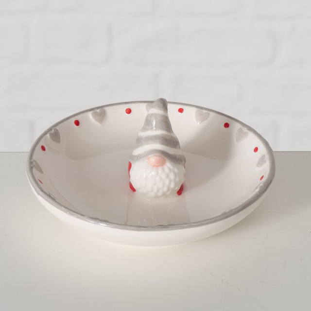 Farfurie decorativă cu Moș Crăciun, Ø11 cm