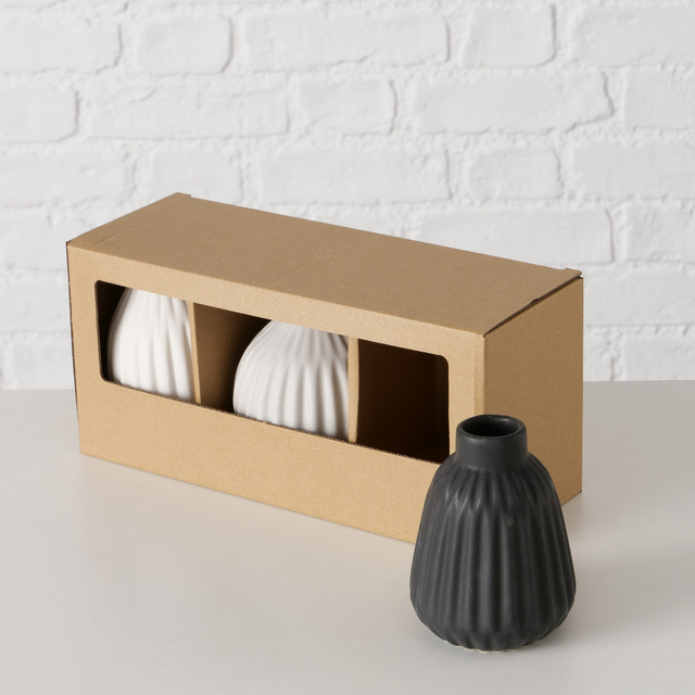 Vaze ceramice mate ESKO, 3 buc.