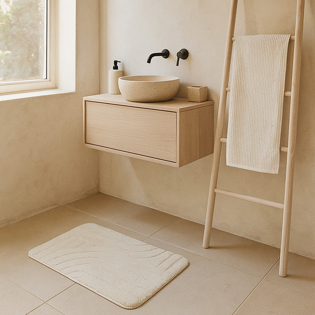 Covor de baie JEV, microfibră, 45 x 70 cm, model 1