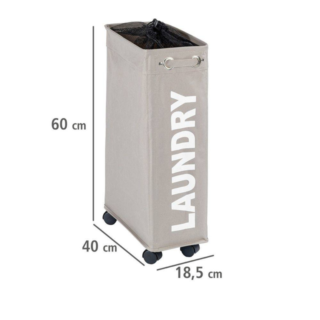 Coș de rufe CORNO, recipient 43 l, WENKO, taupe