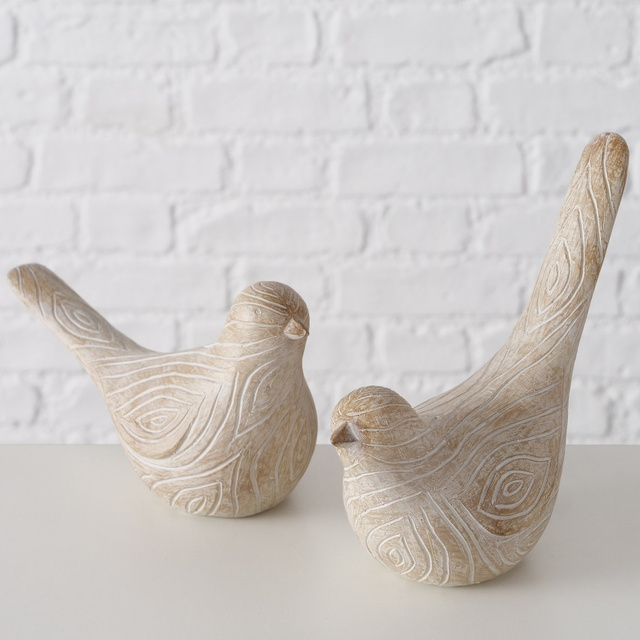 Figurine păsări din poliresin KARIMO, set 2 buc.