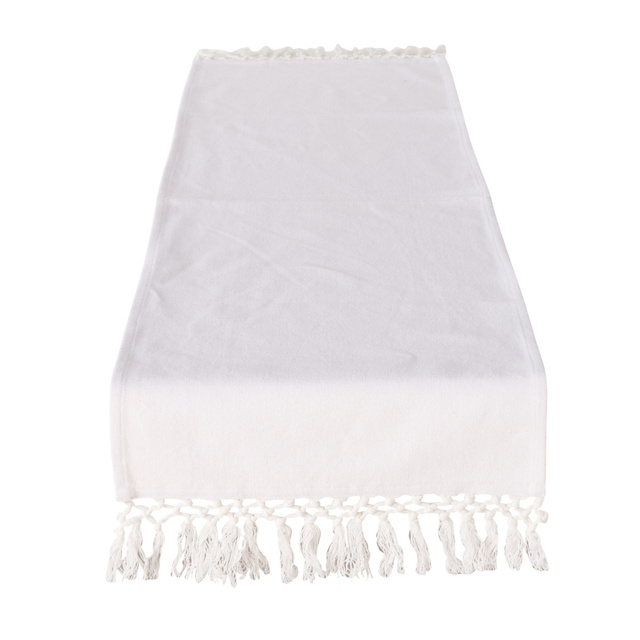 Traversa de masă din bumbac Linou, 140 x 40 cm