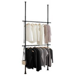Sistem telescopic de garderobă, HERKULES BASIC, negru, WENKO