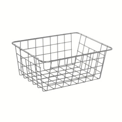 Coș metalic pentru fructe, gri, 24 x 18 x 10 cm