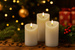 Lumânări decorative LED Ø 7 cm, 3 buc.