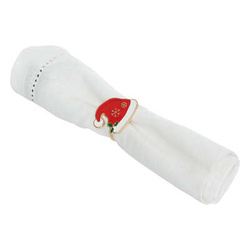 Inele de servetel de Craciun, metal, 2 bucati