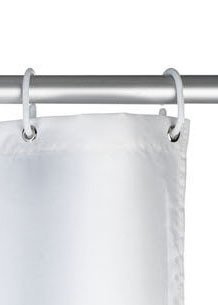 Perdea de dus Wenko, 180 x 200cm, Alb