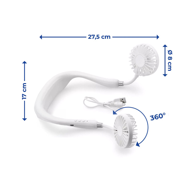 Mini ventilator portabil pentru gat