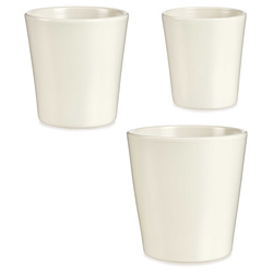 Măști albe pentru ghivece SIMON, 3 bucăți