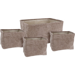 Set de coșuri de depozitare, 4 buc.