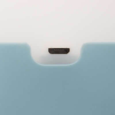 Lampa de noptiera USB, silicon, albastru