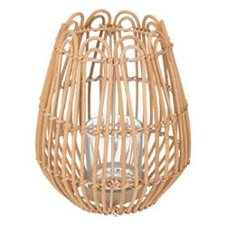 Felinar pentru balcon, rattan, inaltime 22 cm