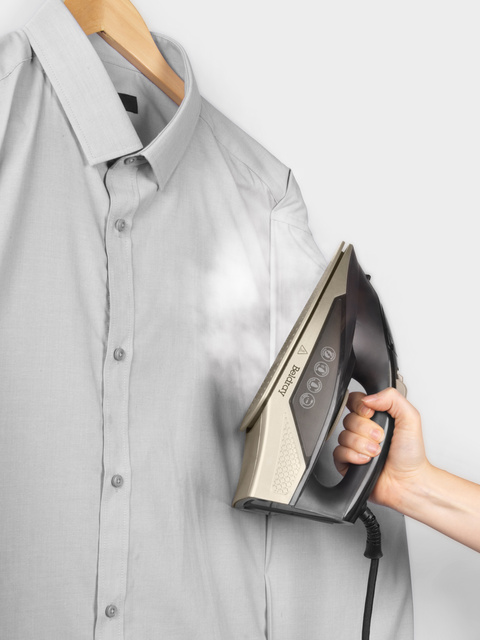 Fier de călcat cu aburi 2000 W Beldray, 100 g/min, 230 ml