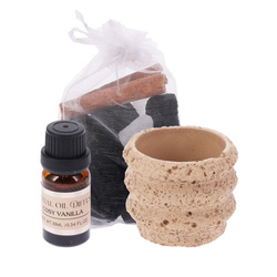 Set parfum cu pietre, Ø 9 x 7 cm