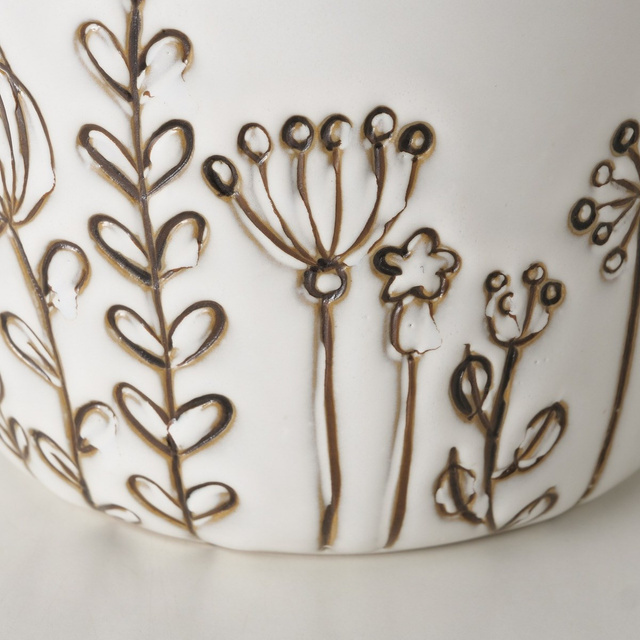 Ceainic de portelan cu maner de fier, Bloma, 1200 ml