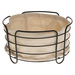 Coș de pâine cu incrustație din bumbac, Ø 20 cm