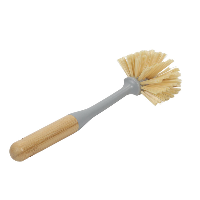 Perie de spalat vase cu maner din bambus, 28 x 7 x 6 cm