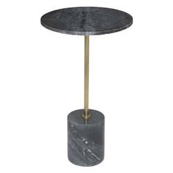 Masuta de cafea cu blat din marmura Ilian, Ø 35,5 cm