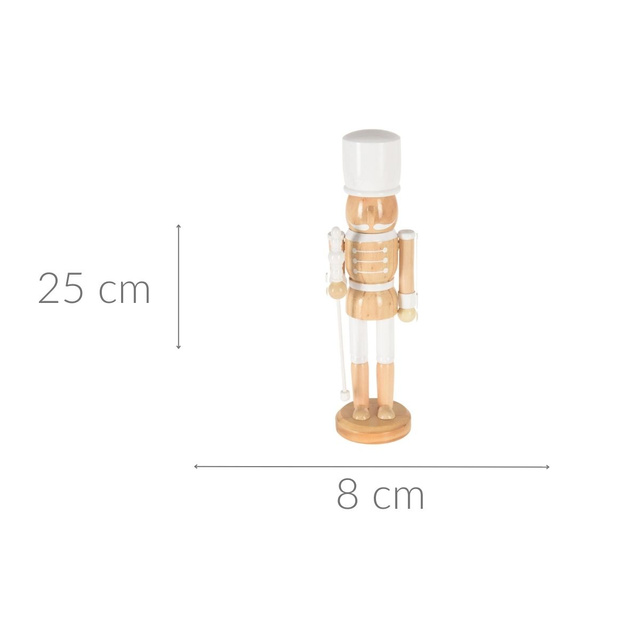 Spărgător de nuci decorativ, din lemn, 25 cm