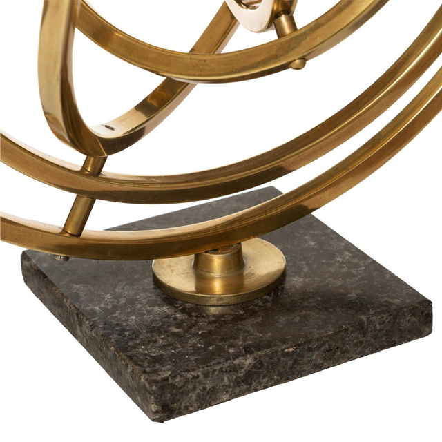 Glob decorativ Sandy, metalic, inaltime 37 cm