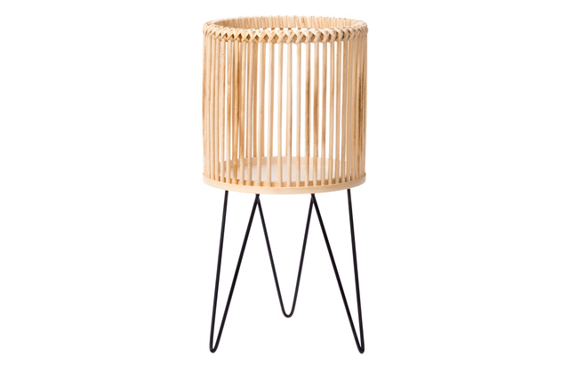 Suport de flori din ratan, 21 x 42 cm