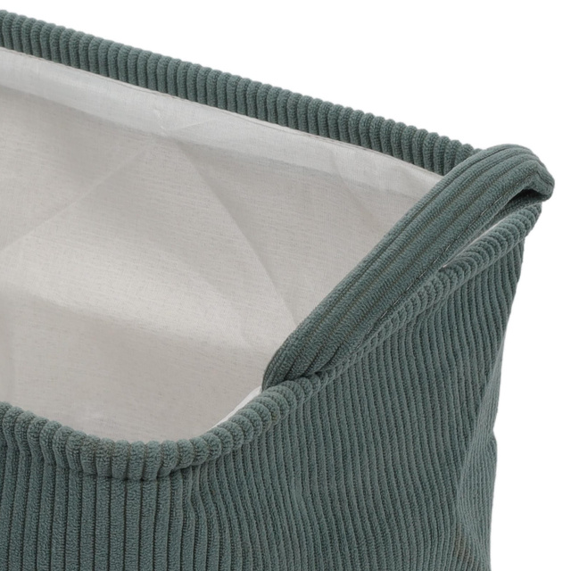 Coș de depozitare cu mânere, din poliester, 35 x 25 x 20 cm